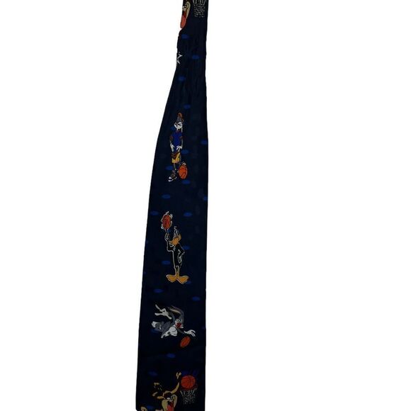 Looney Tunes basketball  Silk Tie, Bugs Bunny, Taz, Tweety, daffy - Picture 6 of 16
